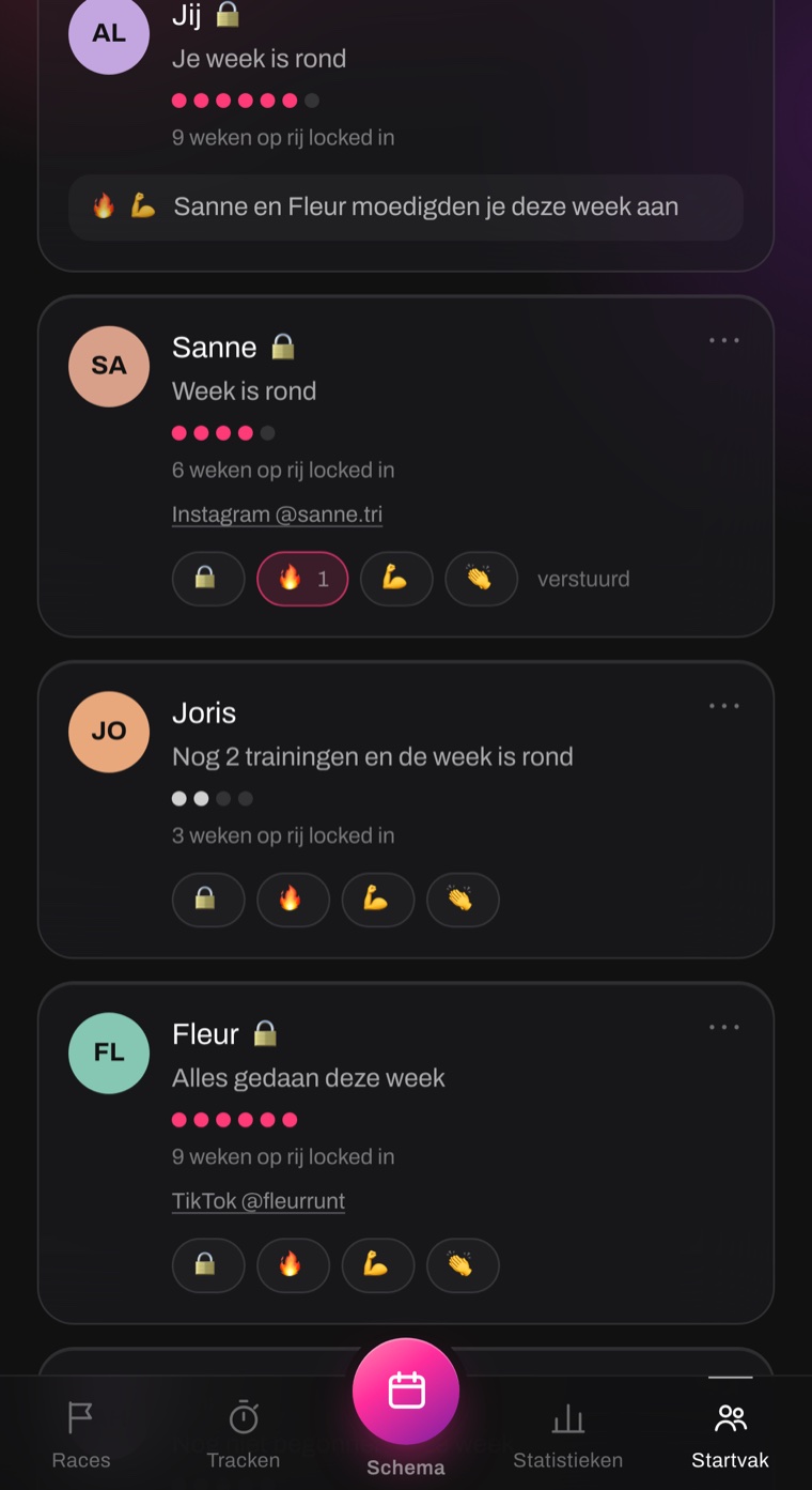 Het startvak in lockd